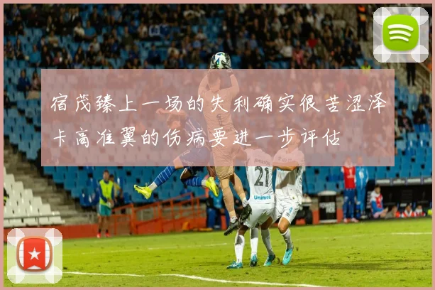 宿茂臻上一场的失利确实很苦涩泽卡高准翼的伤病要进一步评估